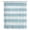 Blue, variant on Aqua Striped Sheer Curtains 72 Inch Length, Light Filtering Voile Curtain Panel, Rustic Farmhouse Stripes Rod Pocket Drapes Window Treatments for Living Room Bedroom 52"x72"