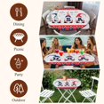 thumbnail image 6 of Cute Gnomes Independence Celebration Round Tablecloth 55-60 Inch Round Fitted Table Cloth with Elastic Edge, Retro Wooden Star American Flag Day Waterproof Table Cover Protector for Outdoor Picnic, 6 of 6