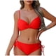 thumbnail image 2 of Traje de baño para mujer, bikini de tirantes sin espalda de color liso para mujer, trajes de baño para mujer, conjuntos de bikini para mujer, trajes de baño de bikini para mujer, 2 of 7