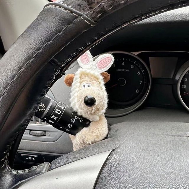 Car Decoration Dog Premium Cute Car Plush Doll Decorations For Wiper Shift Hand