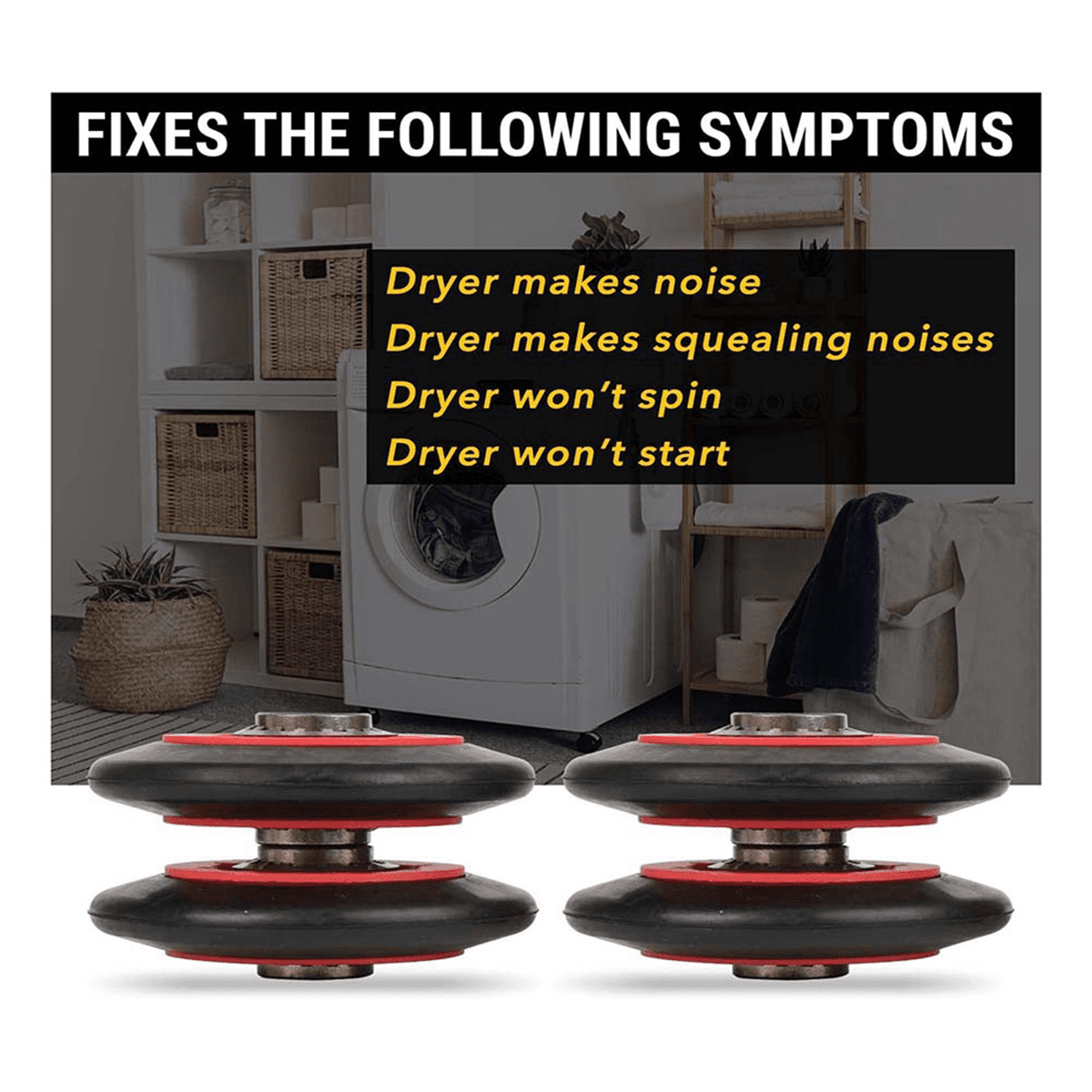 2X 4392067 Dryer Repair Kit &W10837240 Dryer Idler,279640 Idler Pulley Compatible ,Replaces 4392067VP 80047