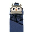 thumbnail image 2 of Hudson Baby Infant Boy Cotton Animal Hooded Towel, Mr Owl, One Size, 2 of 2