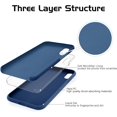 thumbnail image 5 of iPhone XR Case, iPhone 10 XR Case Slim Lightweight Smooth Liquid Silicone Soft Gel Rubber Microfiber Lining, 5 of 5