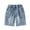 X7 Blue, variant on Krdevn Boys Retro Washed Denim Shorts, Casual Elastic Waist Loose Fit Summer Cargo Jeans,Blue,5-6 Years