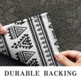 thumbnail image 6 of Black Geometric Triangle Diamond Pattern Door Rugs,Washable Non Slip Door Mats Indoor,Decorative Door Mats,Entry Mat Indoor for Entrance,Bedroom,Kitchen,Bathroom,17"x30", 6 of 6