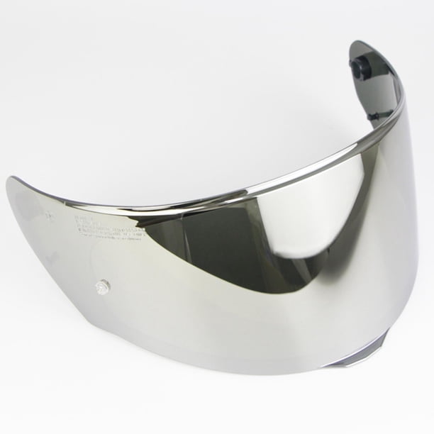 Casco de protección contra el viento para motocicleta, visera de lente colorida, protector facial completo de repuesto, antirreflejo / a prueba de Plata Macarena visera de motocicleta
