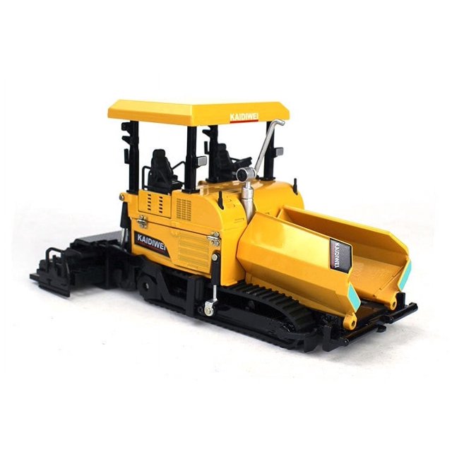 Vehículo de ingeniería de aleación 1:40 pavimentadora modelo de juguete para niños City Road fácil de montar