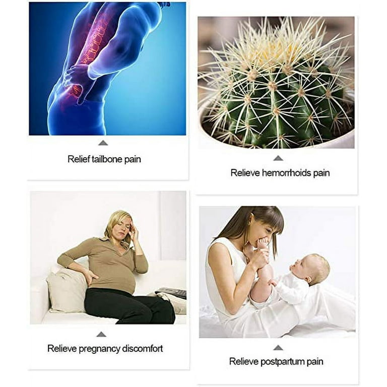 Donut Pillow Seat Cushion Postpartum, Pregnancy, Hemorrhoids Relief Memory  Foam