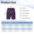thumbnail image 4 of Cauagu Cute Flamingo Print Swim Trunks for Men,Youth Boys Swim Shorts Compression Liner Beach Shorts Boys' Swimming Shorts 7-20 Years Bathing Suit-Small, 4 of 7