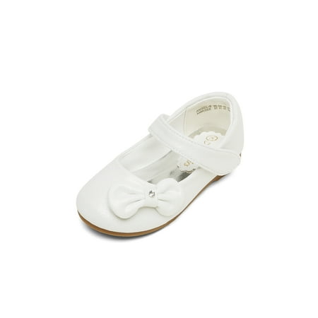 

Dream Pairs Adorable Mary Jane Side Bow Ballerina Flat (Toddler/Little Girl) ANGEL-5 WHITE Size 3