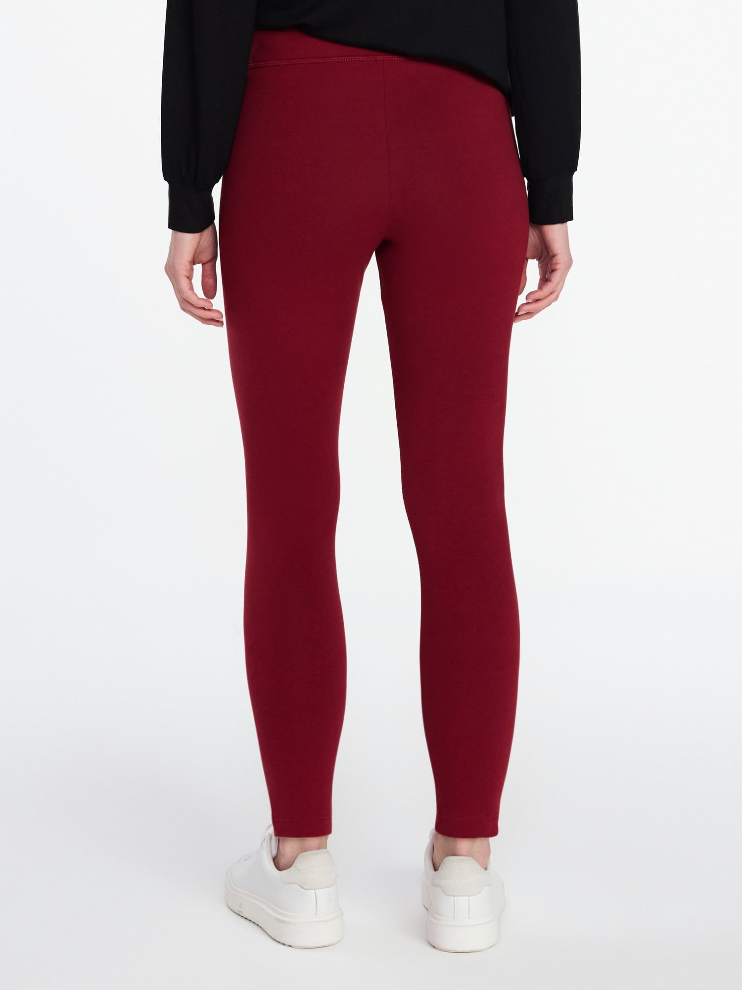 Time and Tru Women's Ankle Length Knit Leggings, 27" Inseam, XS-XXXL