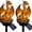 2PCS-A, variant on Halloween Dragon Golden Solar Garden Light - Glowing Medieval Fantasy Outdoor Statue Lamp - Gothic Pathway Stake Decor for Yard, Patio and Fall Landscape