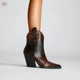 thumbnail image 5 of Pointed thick heeled sloping western short boots, 5 of 5