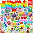thumbnail image 1 of 1000 piezas de regalos de fiesta para niños, rellenos de medias, regalos, juguetes inquietos, paquete de juguetes a granel para carnaval, tesoro, caja de premios para el aula, adultos, alivio del estr, 1 of 6