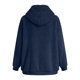 thumbnail image 5 of Puntoco Moda Mujer Cremallera V-Cuello Jersey Tops Manga Larga Con Capucha Blusa Sudadera Puntoco Puntoco-3851, 5 of 5