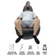 thumbnail image 5 of LUNICS SILLON PUFF PREMIUM TIPO PERA COLOR NEGR LUNICS Puff Pera Gde NG, 5 of 10