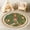Color 1, variant on Washable Non Slip 3ft Round Rug, Cute Woodland Animals Green Gingham Border Inspirational Message Nursery Rug with Tassels Carpet for Bedroom Living Room Playroom Tent rug Tent Castle