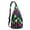 Black-1, variant on Boho Seahorse Hiking Backpack – Tropical Coastal Sling Daypack with Watercolor Marine Life Design, Lightweight Waterproof Travel Bag for Beach, Hiking, and Outdoor Adventures
