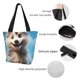 thumbnail image 4 of Fotbe Blue Sky Cute Wolf Bolsa de Playa con Estampado, Bolsa de Hombro, Bolsa de Mano Espaciosa, Bolsa de Viaje Ligera, Bolsa de Compras Versátil, 4 of 6