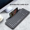 thumbnail image 3 of Wireless BT Keyboard 2.4GHz Keyboard Desktop Ultra-thin Keyboard Tablet PC Mobile Phone Slot with Touchpad for Tablet PC Mobile Phone Laptop Notebook, 3 of 9