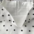 thumbnail image 5 of XIAONU Women's Polka Dot Mini Skirt Relaxed Fit Layered Hem Skirt Breathable Retro Style Daily Wear Bottom, 5 of 6