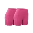 thumbnail image 2 of YouLoveIt Womens Yoga Shorts Butt Lifting Yoga Shorts High Waist Tummy Control Yoga Leggings Solid Color Yoga Running Shorts Yoga Short Leggings Stretch Ruched Hot Shorts with Pockets, 2 of 6