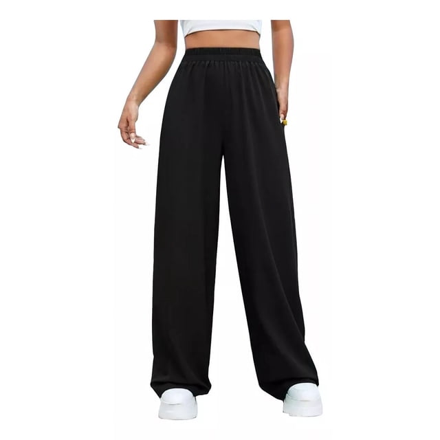 Dama Pantalones Para Mujer Casual Largo Fiesta Pies Anchos
