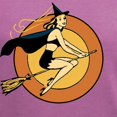 thumbnail image 3 of CafePress - Retro Witch T Shirt - Women's V-Neck Dark T-Shirt, 3 of 4
