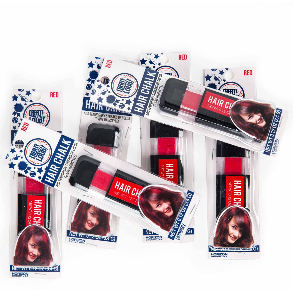 Horizon Group USA Create Out Loud Red Hair Chalk, 6pk