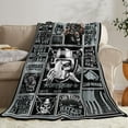 thumbnail image 2 of Super Cozy Blanket, Football Lovers Gifts, Gifts for Football Lovers Men/Sports, Football Gifts, Football Fans Gifts, Gifts Throw Blanket 62"x52", 2 of 5