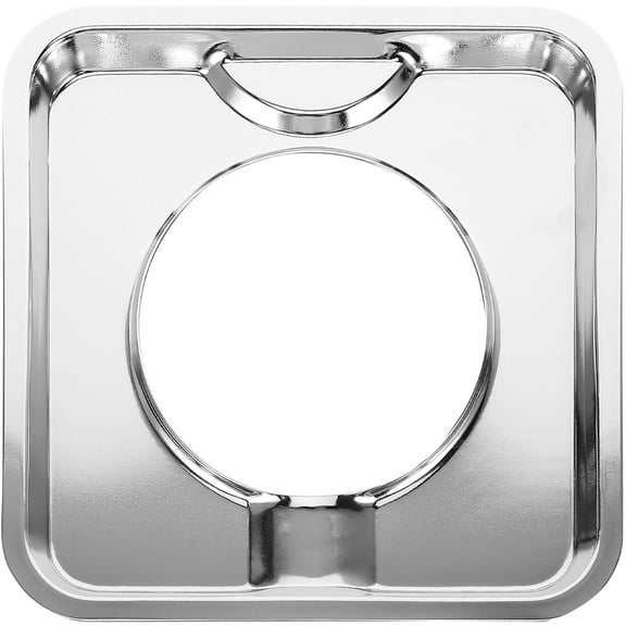 GETAJGHSD 1Set Stove Top Drip Pans Silver Iron Plating for Gas Stove Burners 7.5x7.5in