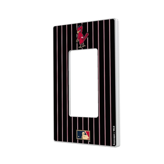 St. Louis Cardinals Cooperstown Pinstripe Single Rocker Light Switch Plate