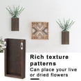thumbnail image 3 of BAETEUY Wooden Wall Planter Rustic Farmhouse Living Room Bedroom Office Wooden Wall Mount Greenery Plants Dried Flowers Pot Vase Decoration, 3 of 7