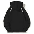 thumbnail image 3 of BXINGOHAI Men's Full Zip Hoodie Sweatshirt with Pockets Big and Tall Long Sleeve Hooded Sweatshirts Jogger Workouts Jackets Today Sales Black,XXXXL, 3 of 5