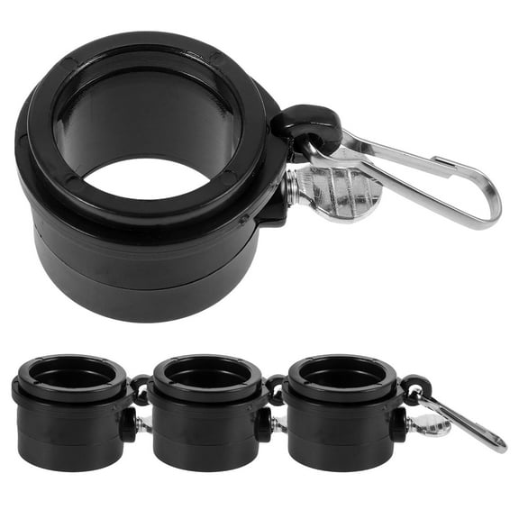 OUNONA 4pcs Flag Pole Rings for Flags with Grommets Plastic Ring Family