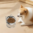 thumbnail image 3 of Bol Surélevé en Acier Inoxydable pour Animaux de Compagnie, Design Antirouille pour l'Hydratation et la Restauration, Adapté pour une Utilisation Intérieure et un Nettoyage Facile, 3 of 5