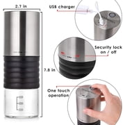 Mixpresso Electric Coffee Grinder With Usb And With Easy On/Off Button, Coffee Bean Grinder & Spice Grinder For Herbs, Nuts & Grains, Spice Mill.