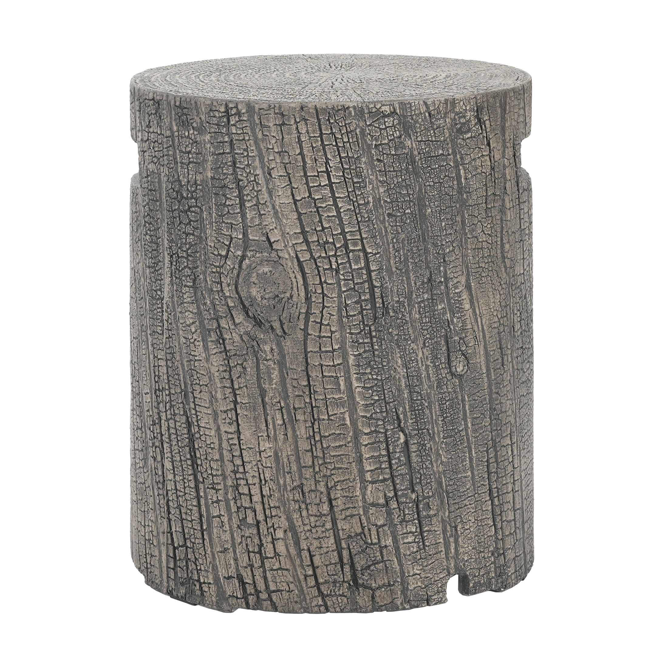 Christopher Knight Home Outdoor Round Propane Tank Cover, Lightweight Concrete Side Table, Light Grey