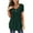 Green, variant on Nnhblu Blouses & Button-Down Shirts Women Blouses and Tops Fashion Discount Clearance Women's Summer Solid Color Round Neck Button Pleated Short Sleeve Tops Black