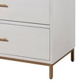 thumbnail image 4 of 34 Inch 3 Drawer Wooden Chest with Metal Base Small White - Saltoro Sherpi, 4 of 6