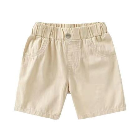 

TIREOW Casual Kid Pants Toddler Children Boys Pull on Soild Sports Jogger Workout Cargo Casual Pants Fashionable Athleisure Trouser(5-6 Years Khaki)