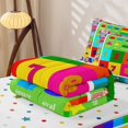 thumbnail image 5 of Erosebridal Alphabet Chart Zipper Full Size Comforter Sets with Fitted Sheet and 2 Pillowcases,Animal Number Educational Zipper Bedding Set For Boys,Polkadot Reversible,4pcs, 5 of 7