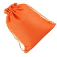 thumbnail image 2 of Bewildely 50 Uds. Bolsa de lino con cordón organizador de joyas bolsa de almacenamiento de té portátil para el hogar Almacenamiento y organización del hogar naranja 8x10cm Bewildely HA5722-18, 2 of 6