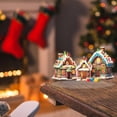 thumbnail image 5 of CoreLiving Colorful Sweet Village 2D Acrylic Flat Standing Figurine for Christmas Tabletop Decor, Vibrant Holiday House Display for Home Office, 1 Pack, 5 of 9