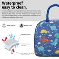 thumbnail image 3 of Reusable Dinosaur Lnsulated Lunch Bag for Women & Men-Leakproof Water-Resistant Cooler Tote,Large Capacity(10.6x8.7x6.3in)for Work,Office,Travel,Picnic,Beach., 3 of 7