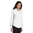 thumbnail image 4 of Port Authority L638 Port Authority Ladies Non-Iron Twill Shirt, White - 4XL, 4 of 6