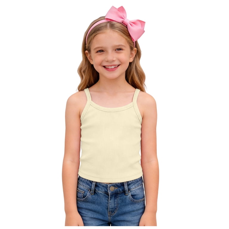 JUMEYU Girl Tank Top Unisex Kids Toddler Baby Boys Girls Solid
