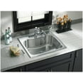 thumbnail image 6 of Kohler Staccato Top-Mount Single Bowl Kitchen Sink With Single Faucet Hole, Stainless Steel, 6 of 7