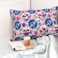 thumbnail image 4 of Sikiie blue record rock Skull Pillow Covers, Throw Pillow Case Cushion Covers,Cushion for Bedroom,Couch,Home-16"x24", 4 of 6
