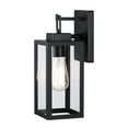 thumbnail image 3 of 14" Outdoor Light Fixtures Wall Mount Outdoor Wall Lights for House Matte Black Exterior Light Fixtures for Porch, Garage, Hallway, Doorway, Backyard, (2-Pack), 3 of 9